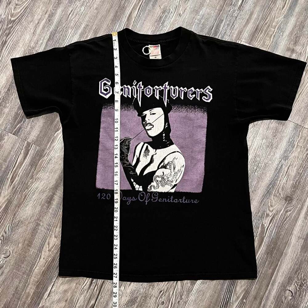 Vintage 90s Genitorturers Dominatrix Band Tee XL - Lords of Acid Industrial Goth - Picture 5 of 8